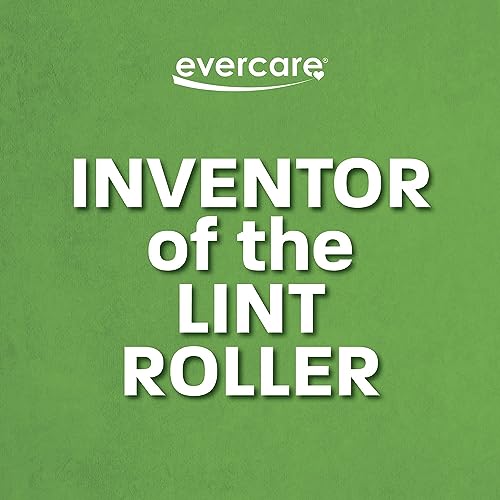 Image of Evercare All Purpose Pet Hair Lint Roller with 2 Refills,180 Sheets -Reusable Sticky Roller for Pet Hair,Cat & Dog Hair Remover,Lint Remover,Pet Hair Remover for Furniture,Clothing & Cars (Pack of 6)