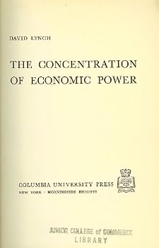 Hardcover The Concentration of Economic Power Book