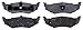 ACDelco 14D641C Advantage Ceramic Rear Disc Brake Pad Set