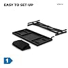 Vonyx DBE100 compact mobile DJ booth package with free carry bag and integrated laptop stand, a portable DJ stand solution for mobile gigs, parties, weddings, and professional events #4