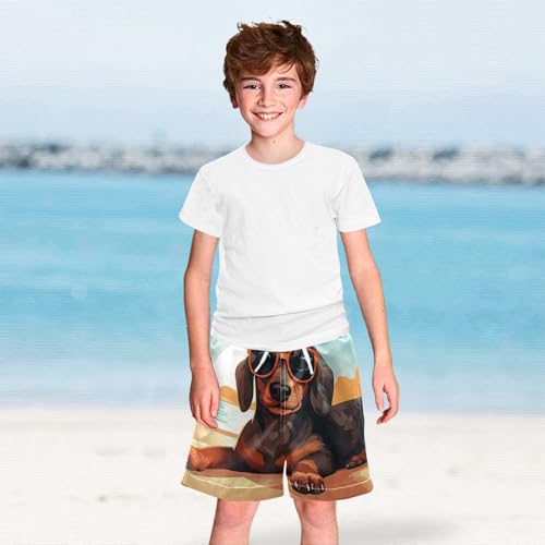 Boys Swim Trunks, Marine Animal Beach Board Shorts3