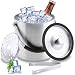 Produktbild Zosenyer 1.6L Eiswürfelbehälter, Eisbehälter mit Deckel, Eiskübel mit Clips und Sieb, Eiswürfelbehälter Edelstahl, Perfekt zum Abkühlen von Getränken, Ice Cube Tray, Bier, Flaschenkühler für Wein