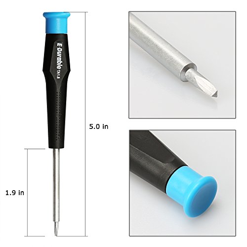 E·Durable Triangle Head Screwdriver Set, Triangle Screws Driver Tool Kit Fix Electronic Toys - for Thomas McDonald's Toy Repair & Battery replacement, in carry pouch (Toy Triangle Driver Set)
