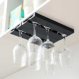 RIIPOO No-Drill Wine Glass Rack