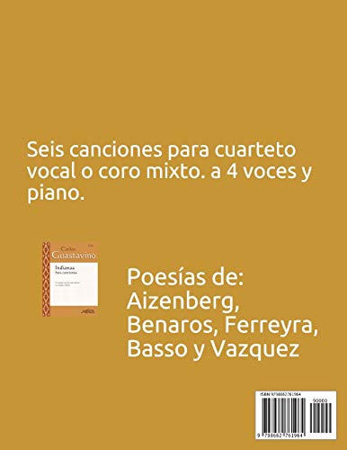 Indianas Seis Canciones: cuarteto vocal o coro mixto a 4 voces y piano: 23