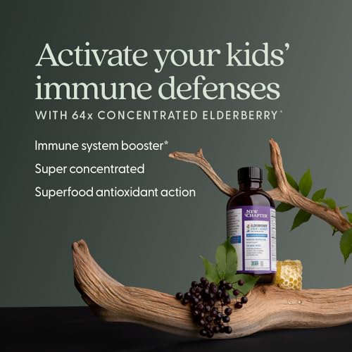 New Chapter 64x Concentrated Elderberry Kids Syrup, 4 fl oz - image 3