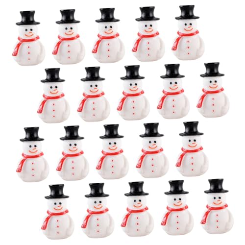 EPIGEIST 20piezas Adornos Mini Muñeco De Navideño Adorable Accesorios De Micropaisajismo para Fiesta De Navidad Decoraciones para Manualidades