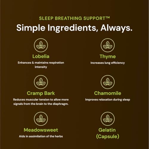 Nature's Rite Sleep Breathing Support - Natural Assistance for Better Sleep, Improve Breathing Pattern, 30 Capsules, All-Natural Herbal Ingredients, Made in USA - Image 6