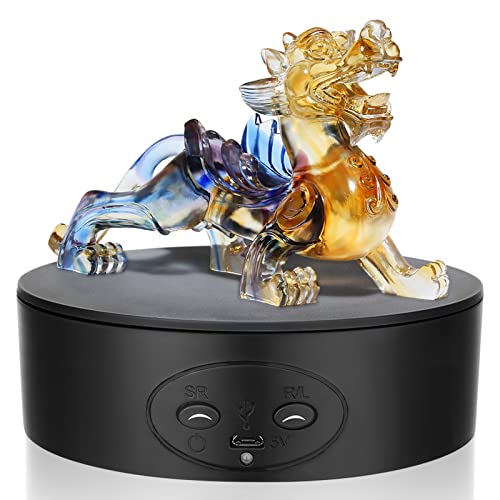 Electric Rotating Platform, 13cm Rotating Display Stand 5KG Load 360° Rotating Display Stand, Speed, Angle and Direction Adjustable Rotating Turntable for Display Jewelry, Clothing and Model