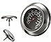 Termometro per Barbecue Affumicatore Forno Grill 50-550 Gradi Nero Inox