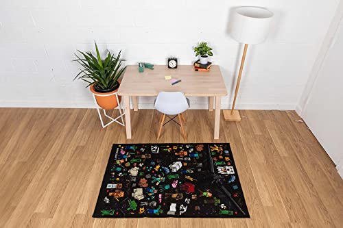 Minecraft Mob Printed Area Rug | Indoor Floor Mat, Accent Rugs For Living Room And Bedroom, Home Decor For Kids Playroom | Video Game Gifts And Collectibles | 60 X 39 Inches #TOP4