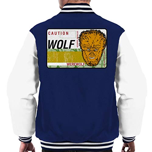 The Wolfman Caution Extreme Danger Varsity Jacket avec Motifs Graphiques Audacieux