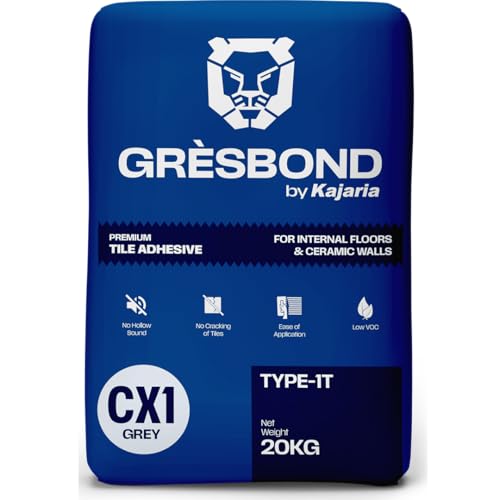 Image of Gresbond by Kajaria - CX-1 Premium Tile Adhesive for Internal Floors & Walls | Ideal for Ceramic Tiles | 20 KG