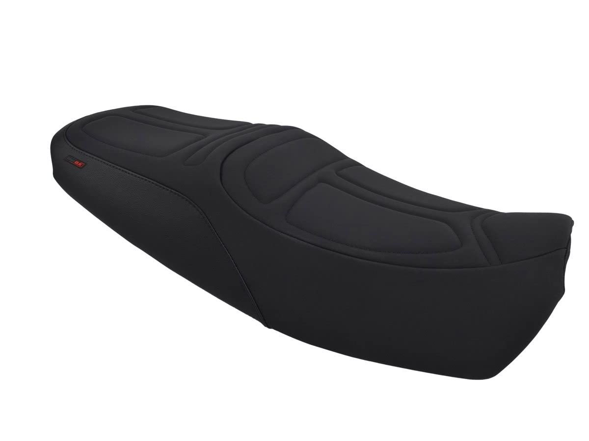 Pokrowiec na siedzenie pasujący do Suzuki GSX 1400 2001-2008 czarny z czarnymi szwami