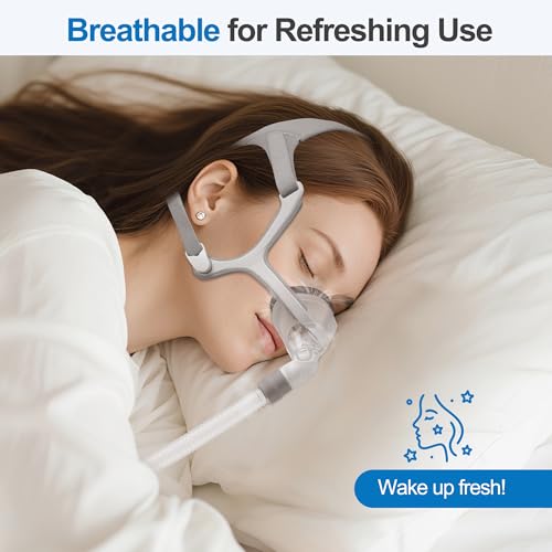 Image of Foam Cushion for Airfit N20 Medium - Slow-Rebound Memory Foam for Soft Fit & Comfort, IBEET 2-Pack Nasal Cushion for Airtouch N20 Medium - Brown /Slow-Rebound