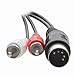 kenable 5 Pin Male Din Plug to 2 x RCA Phono Male Plugs Audio Cable 1.2m (~4 feet)