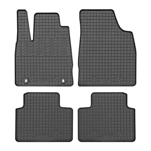 CIKCAR Set Tapis de Caoutchouc Compatible avec MG 3 Hybrid+ 2024- (4-pièces + Points de fixage)