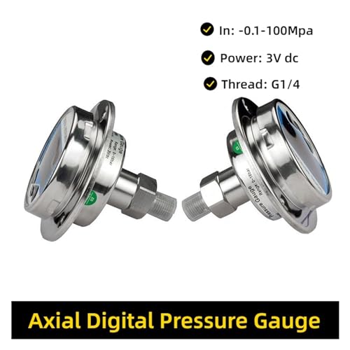 Manomètre de pression 0-0.4Mpa avec connecteur axial G 1/4 mâle pour circuit d'eau - 4