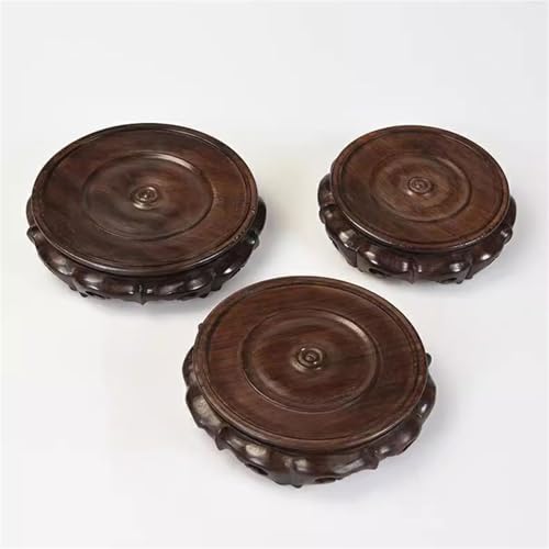 Support pour pot de fleurs ébène stable pour protéger meuble des rayures - 8