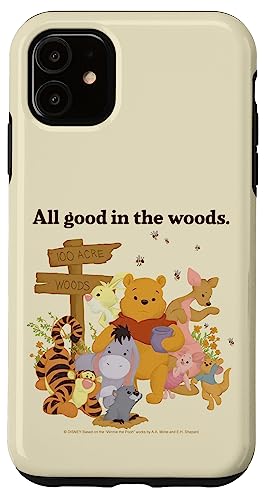 Coque iPhone 11 Disney Winnie l'Ourson All Good In The Woods en silicone