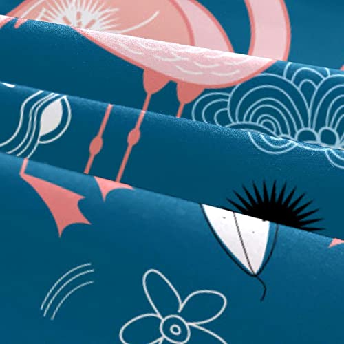Parure de lit flamant rose housse de couette anti-plis avec taies - 6
