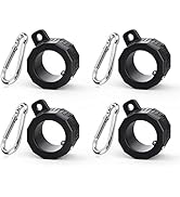 Loretoy Plastic Flag Pole Rings with Bearings 4 Pack, 360 Degree Rotating Anti-Wrap Flag Mounting...