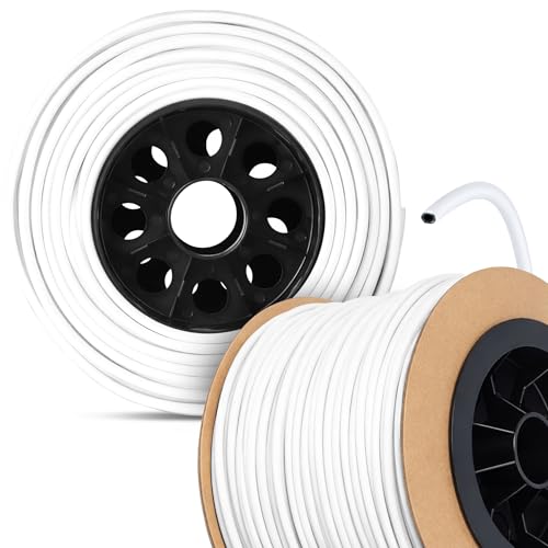 Instalguru Tuyau PE 7 mm x 100 m Tube Polyéthylène Arrosage Jardin Irrigation Goutte à Goutte Ligne Alimentation Tuyauterie Eau Blanche Système Aspersion Micro-irrigation Flexible