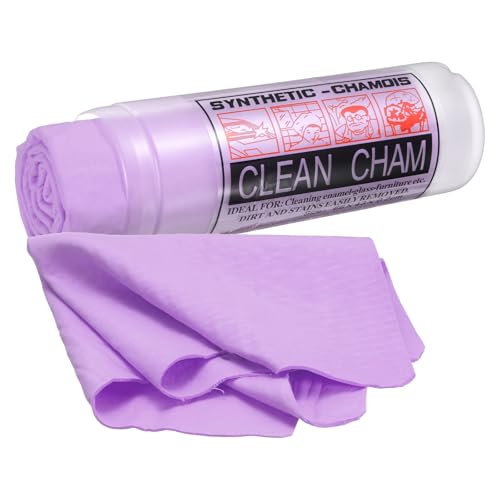 sourcing map Serviette de séchage en chamois de qualité supérieure pour voiture, moto, comptoirs en verre, téléphone, ordinateur portable, 66 x 42,9 cm, violet