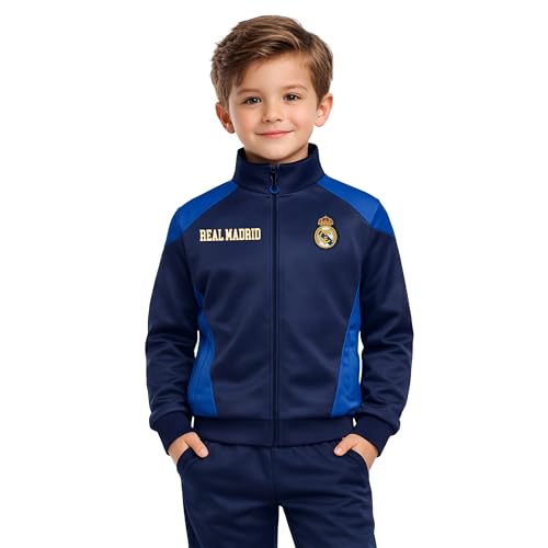 Icon Sports Officially Licensed Real Madrid CF Track Jacket - Unisex Kids - RM84TJ Navy YL