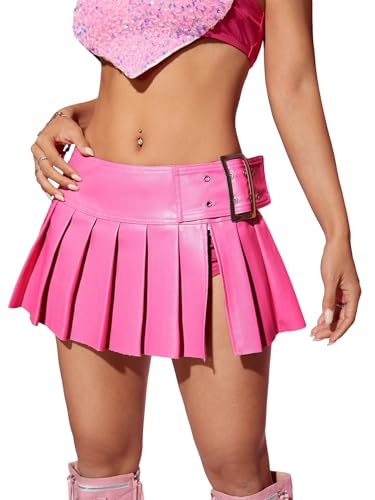 Amazon.com: WDIRARA Women's Metallic Split Side Low Rise