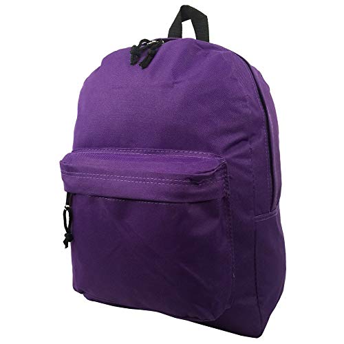 K-Cliffs Wholesale 16.5 Inch Backpacks - Case Of 16 Multicolored Bulk School Bags #TOP3