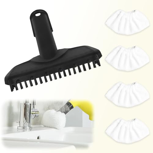 5 Stück Zubehör für Kärcher Dampfreiniger SC1 SC2 SC3 SC4 SC5, inkl Handdüse Ersatzteile 2.884-280.0, Mikrofasertuch-Set, Kompatibel Mit Kärcher Dampfreiniger