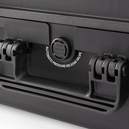 TOMcase waterdichte Buitenkoffer 56x43x22 cm met Rasterschuim/Kubusschuim; IP67 Transportkoffer (Zwart) - Image 6