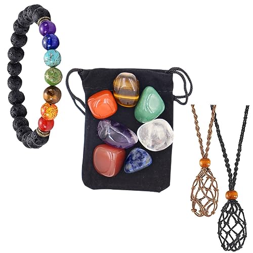 Bracelets en pierre de yoga personnalisables avec support pendentif pour le quotidien