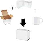 Mug de café en céramique, Mugs de sublimation, 11oz Mug de café blanc, avec boîte d'emballage, lavable en machine, léger tasses à thé de porcelaine brillante avec poignée, tasses de café en céramique classique pour le thé