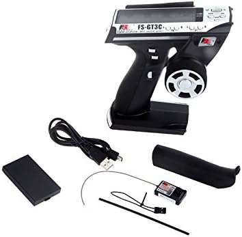 Miniatura 9 de GoolRC Flysky FS-GT3C Transmisor RC 2.4Ghz 3CH LCD Control remoto con receptor FS-GR3E para coche RC barco (negro)
