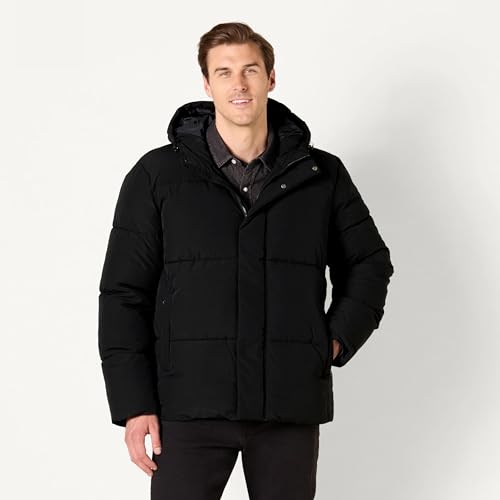 Amazon Essentials Men's Mid-Length Hooded Puffer Coat (Available in Big & Tall), Black, Medium by Amazon Essentials - Image 5