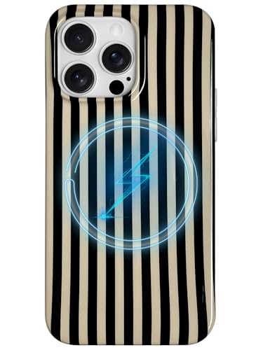Coque iPhone 14 Pro MagSafe noire en TPU souple à rayures