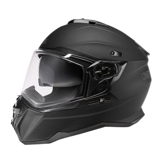 Miniatura 6 de O Neal Casco Moto Enduro Touring Adventure Street Buen Ajuste, Pinlock Y Bluetooth, Visera Integrada, Ece 22.05 Casco D-Srs Solid V.24 Adulto Negro Talla S
