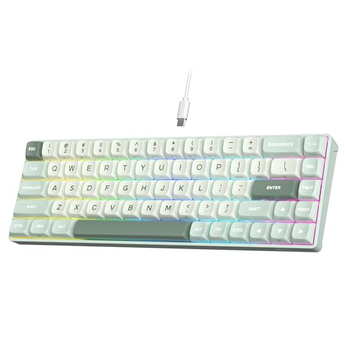 RK ROYAL KLUDGE C68 Hall Effect Mechanical Gaming Keyboard, Magnetic Switch | 65% Wired RGB HE Keyboard, Rapid Trigger Keyboard with Adjustable Actuation, 8K Hz Polling Rate, Pro Web Driver
