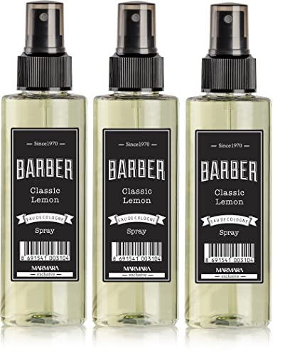 BARBER MARMARA Limon Kolonya 80 3x150ml Pump-Spray | Eau de Cologne | After Shave