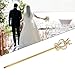 Colaxi Rhinestone Scepter Cosplay Dress up Fairy Party Scepter for Halloween Masquerade, Gold