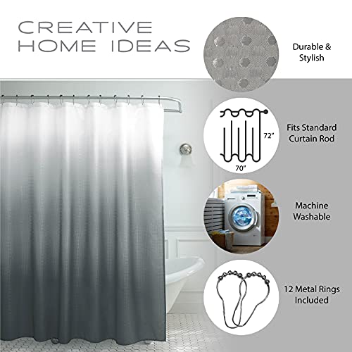 Creative Home Ideas Ombre Shower Curtain Set, 70