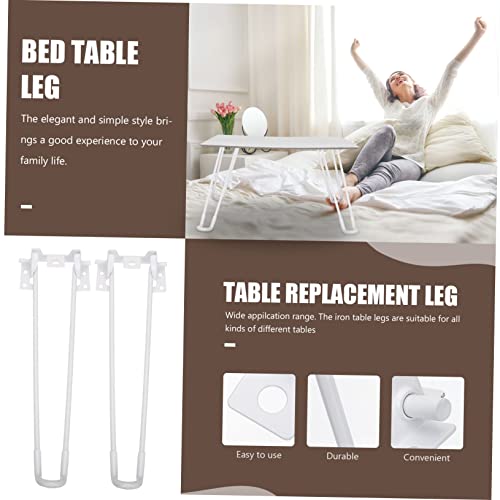 Pieds de table pliables blancs pour aménagement et modification DIY - 5