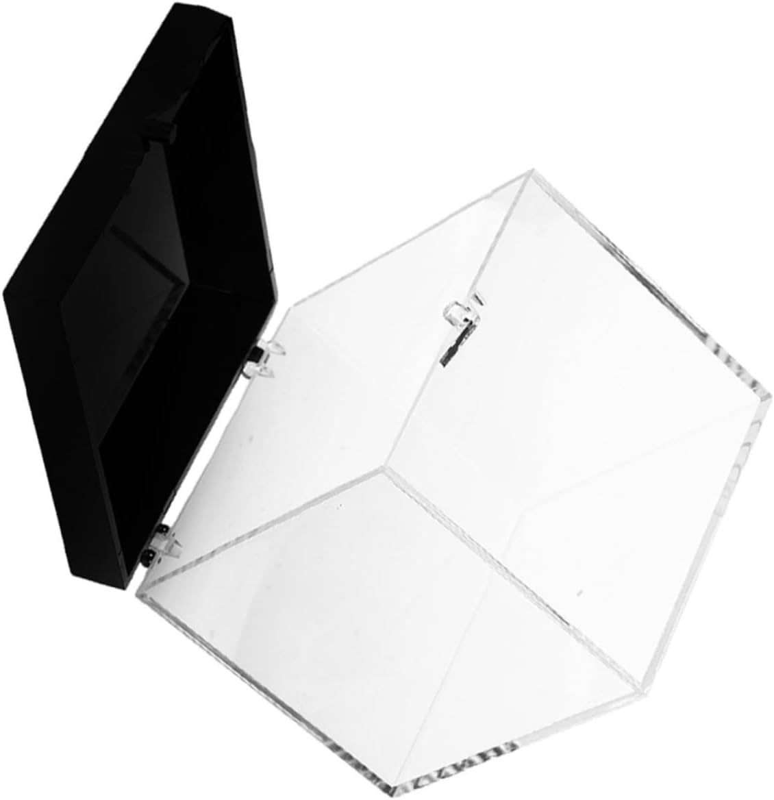 Hemobllo Transparent Mineral Specimen Display Box Elegant Storage Case for Crystals and Stones Lightweight and Drop Resistant for Organizing and Showcasing Mineral Collections