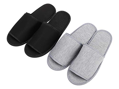 Pantoufle en Coton Tricot Chaussons Portable Pliable Anti-Glisser Non Jetable Chaussures Confortable Slipper pour Toutes Saisons Hôtel Voyage Maison Bureau Visiteur