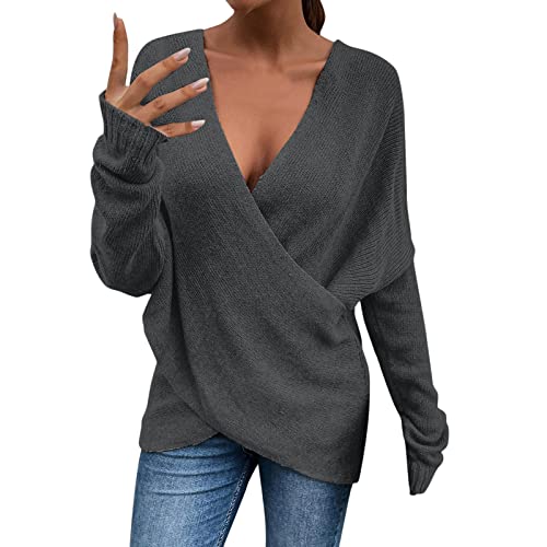 Pull en tricot contre le temps froid pour homme en taille M gris