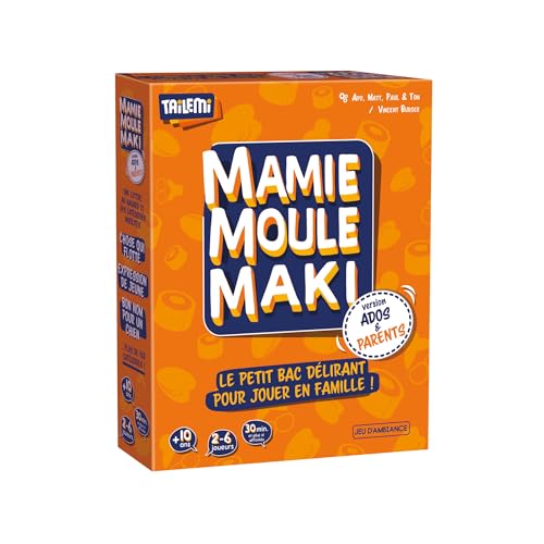 Mamie Moule Maki Version Ados et Parents - Jeu de société à partir de 10 Ans - Petit Bac revisité idéal pour Jouer avec Les Plus Jeunes - 2 à 6 Joueurs