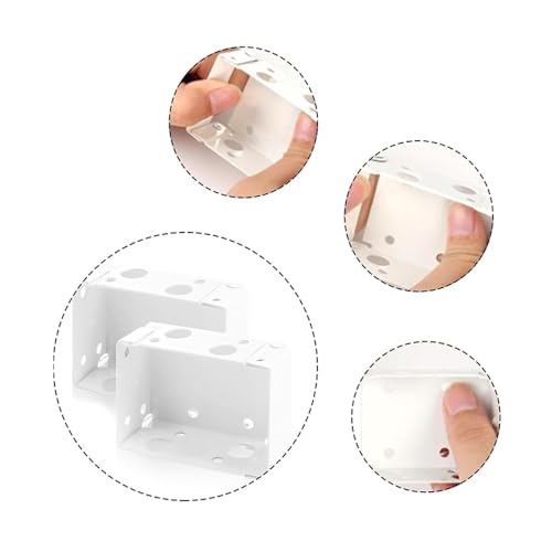 Venetian Blind Mounting Brackets, 55mm Headrail, Heavy-Duty Metal Box Design, White, 2-Pack by CHGGCM - Image 4