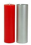 Round Pillar Seamless Aluminum Candle Molds 2 inch size (You Choose Height) (2" x 6-1/2)